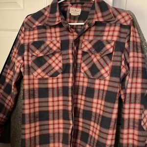 LL Bean Heavy Western Flannel MEDIUM